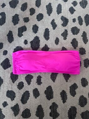 J. Crew Hot Pink Bandeau Bikini Top